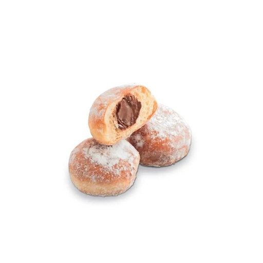 [5792] Minis beignets fourrés au chocolat noisettes 5 pièces de 25gr