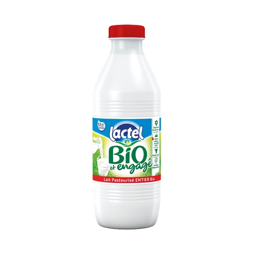 [5799] Lait entier Lactel bio 1 litre x 6
