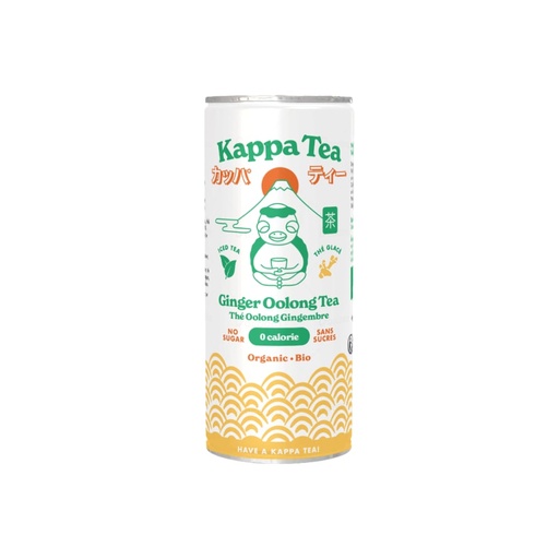 [5808] Thé vert oolong gingembre bio Kappa Tea 25cl x 24