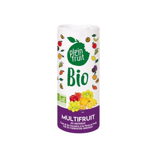 [5819] Canette Tetra Pak de jus multi-fruits bio Plein Fruit 23,5cl x 12