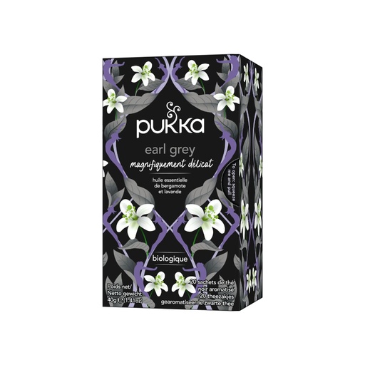 [6093] Thé noir earl grey bio Pukka 20 sachets