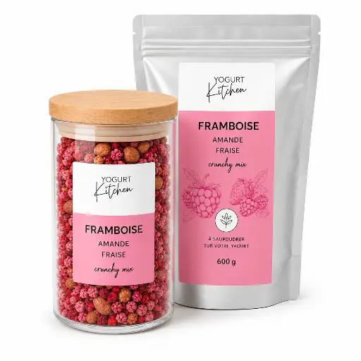 [5848] Toping framboise amande fraise Yogurt Kitchen 600gr