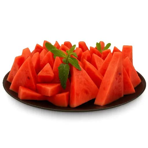 [6107] Plateau de pastèque fraîche coupée 8-10 personnes - fraîcheur estivale