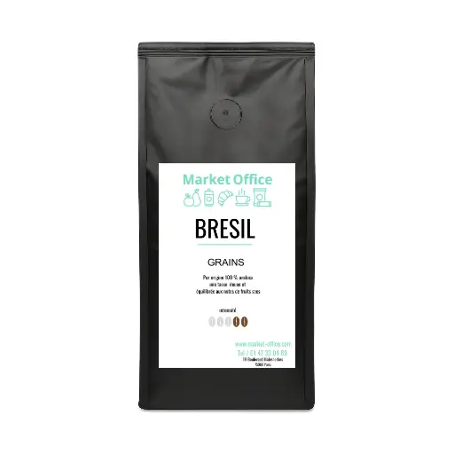 [5971] Café en grain Pure Origine Le Brésilien Market Office 1 kilo