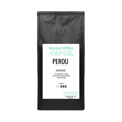 [5973] Café en grain Le Péruvien Market Office 1 kilo