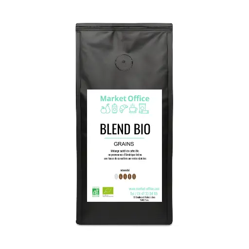 [5974] Café en grain Le Premium Bio Market Office 1 kilo