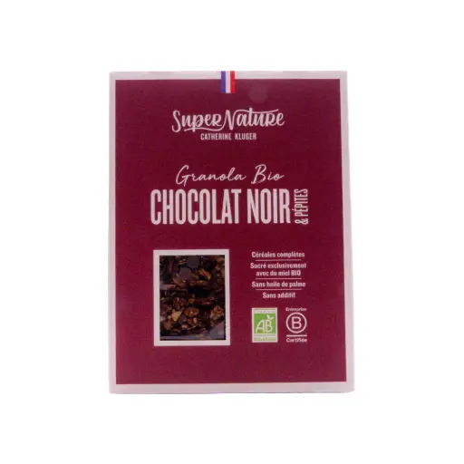 [5976] Granola chocolat noir et pépites bio SuperNature Catherine Kluger 350gr