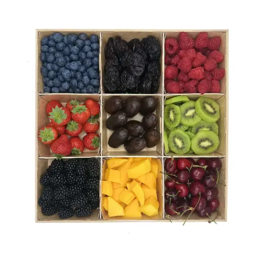 [6189] Le grand écrin de fruits plateau de 9 fruits frais à partager - fraîcheur estivale