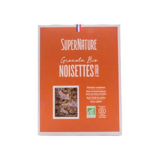 [5977] Granola noisettes et sarrasin bio SuperNature Catherine Kluger 350gr