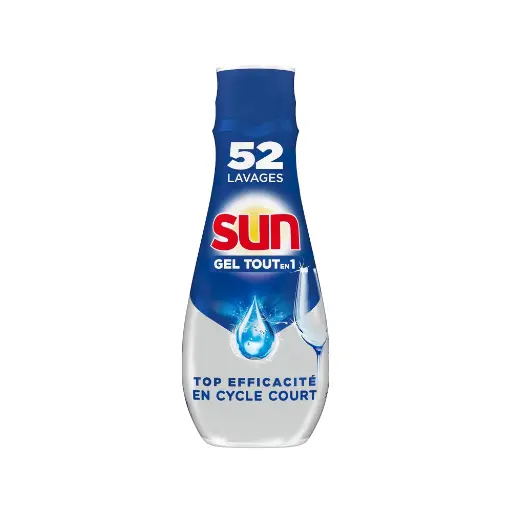 [5993] Gel lave vaisselle turbo tout en un Sun 52 doses 900ml