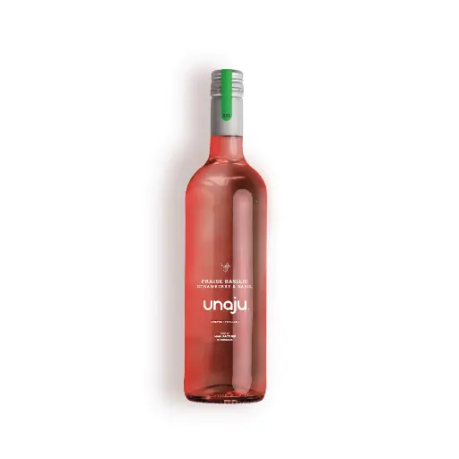 [6228] Boisson pétillante infusée fraise basilic bio Unaju 75cl x 6