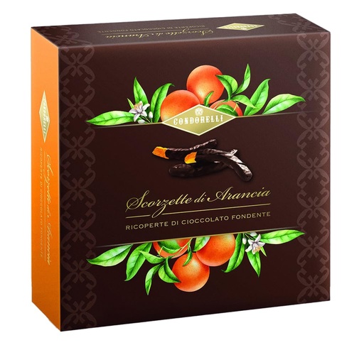 [6256] Ecorces d'oranges confites enrobées de chocolat 250gr  
