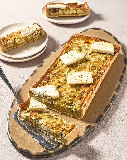 [9014] Planche tarte aux poireaux