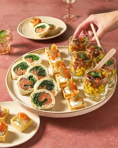 [9038] Le mixte saumon (34 pièces)