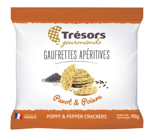 [6298] Mini sachet gaufrettes Pavot-Poivre 10gr