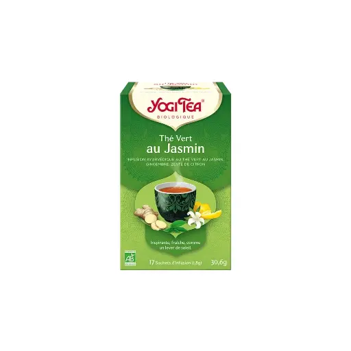 [6389] Thé vert jasmin bio Yogi Tea 17 sachets