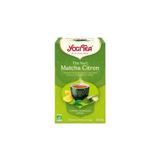 [6392] Thé vert matcha bio Yogi Tea 17 sachets