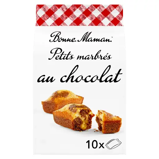 [6409] Petits marbrés au chocolat Bonne Maman x 10  