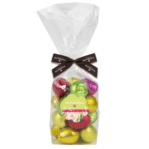 [9070] Assortiment d'oeufs pralinés de Pâques Monbana 195gr