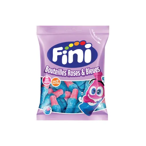 [6415] Bonbons bouteilles rose et bleu Fini 90gr