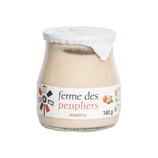 [9126] Yaourt brassé noisette 140gr Ferme des Peupliers