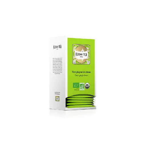 [6430] Thé vert gingembre citron Kusmi Tea bio 25 sachets