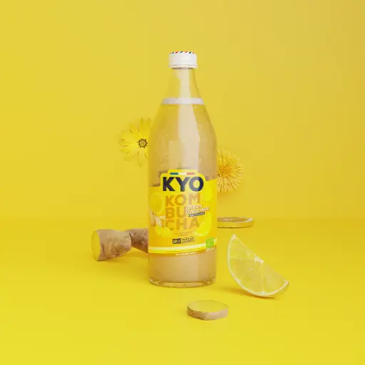 [6444] Kyo kombucha citron gingembre bio 33cl x 12