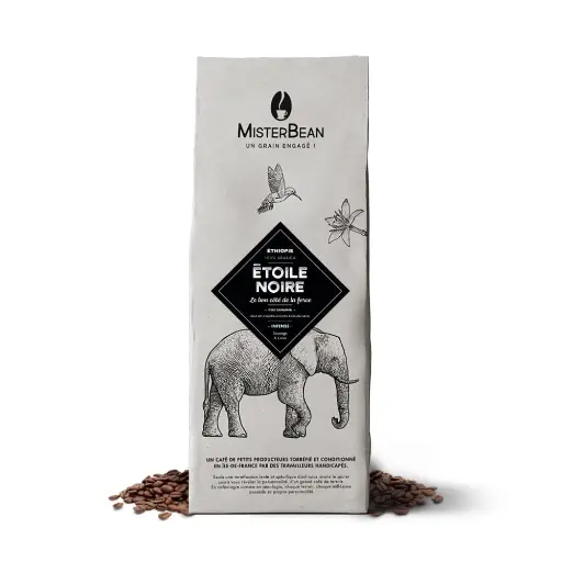 [6455] Café en grain Etoile Noire MisterBean 1 kilo