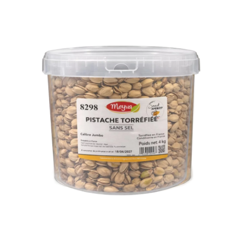 [6457] Seau de pistaches torréfiées sans sel 4 kilos