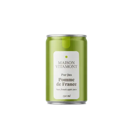 [6464] Pur jus de pomme de France bio Maison Vitamont en canette de 15cl x 24