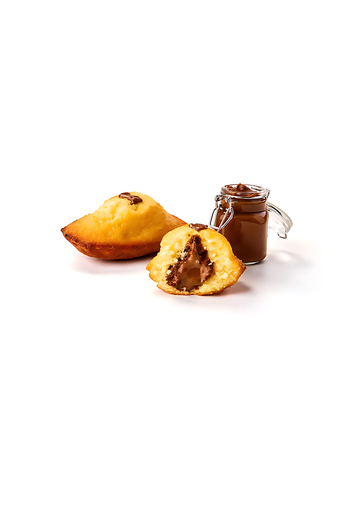 [6479] Madeleine fourrée chocolat noisette 56gr 5 pièces