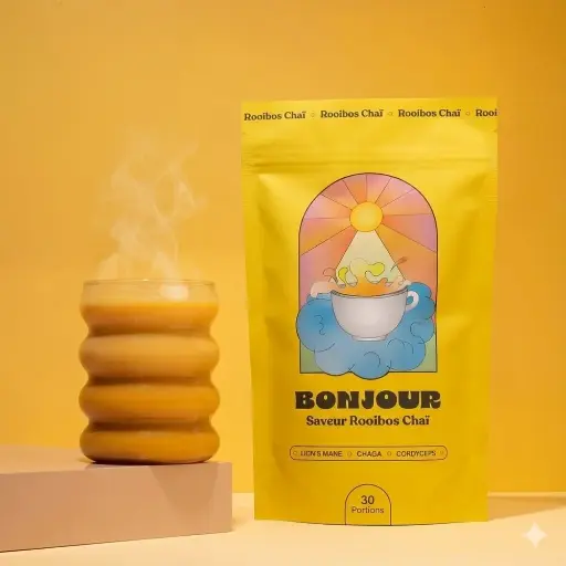 [6514] Boisson saveur rooibos chaï Bonjour 120g